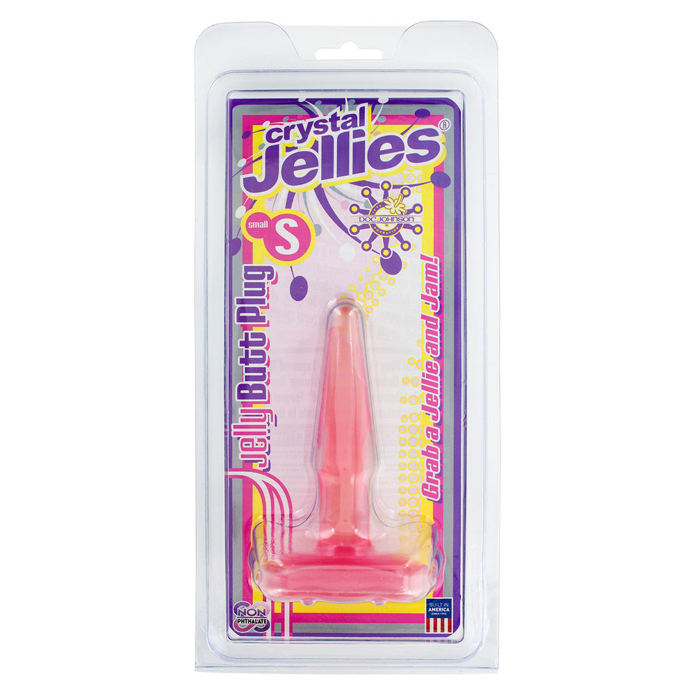 Crystal Jellies Small Butt Plug Pink - Barons Touch