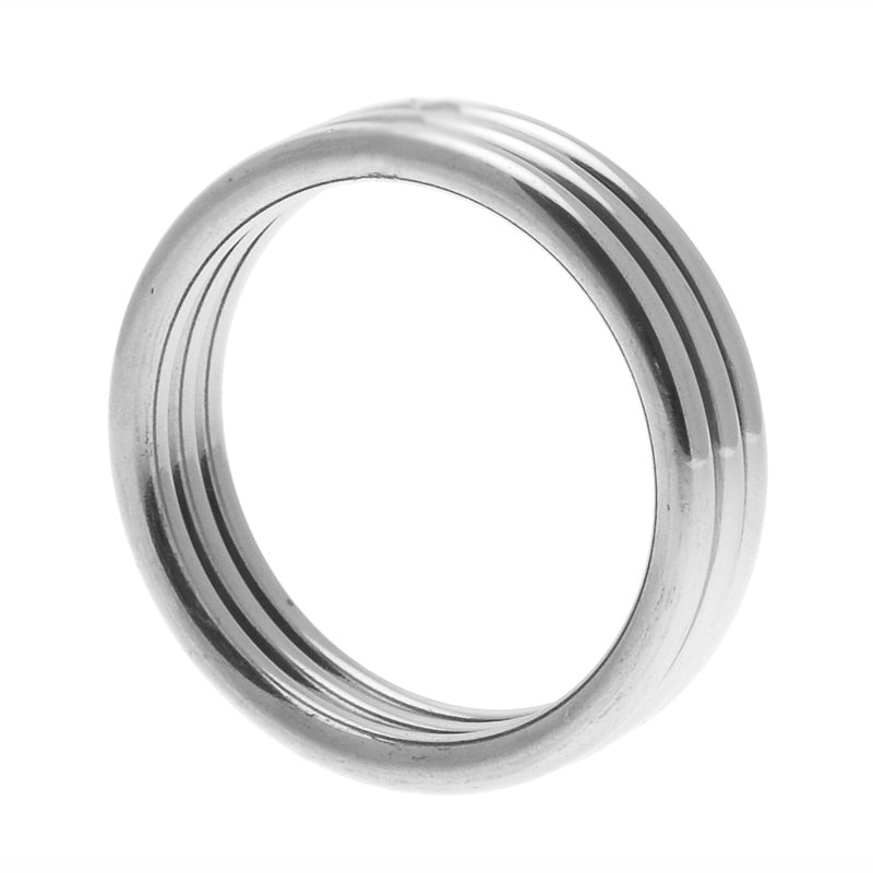 Master Series Echo Stainless Steel Triple Cock Ring ML - Barons Touch