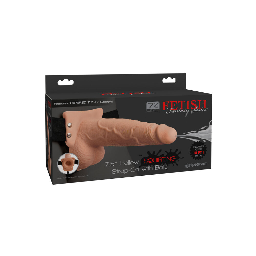 Fetish Fantasy 7.5 Inch Hollow Squirting Strap-on