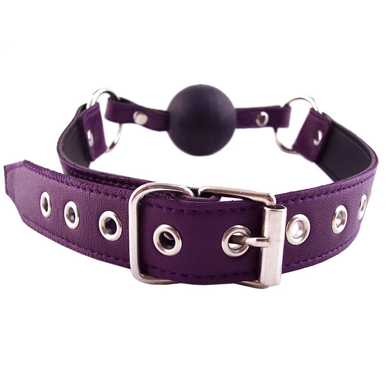 Rouge Garments Ball Gag Purple - Barons Touch