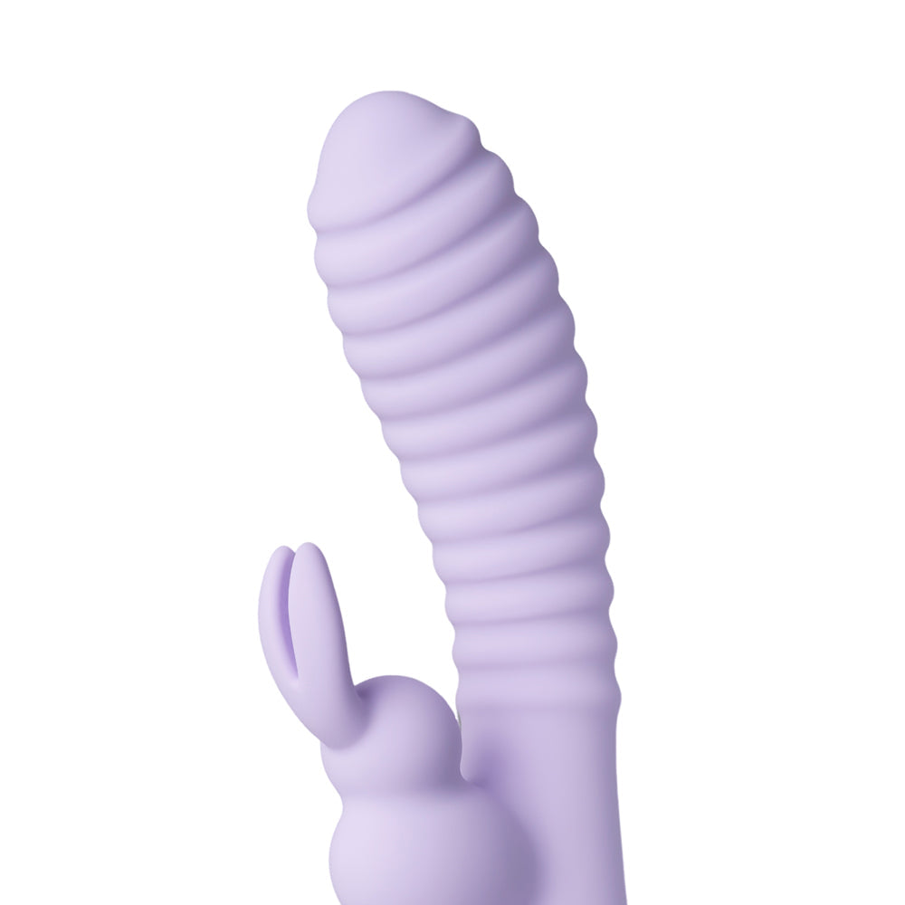 Rechargeable 12-Speed Rabbit Vibrator Purple