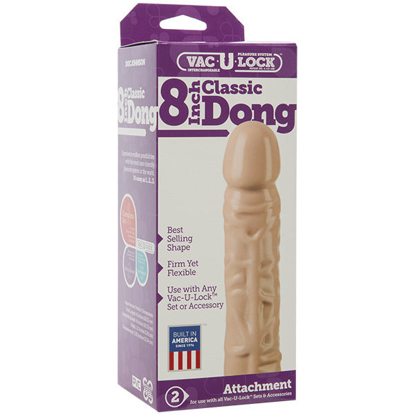 Vac-U-Lock Classic 8 Inch Dong Attachment