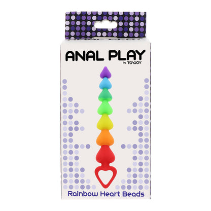 ToyJoy Rainbow Heart Anal Beads