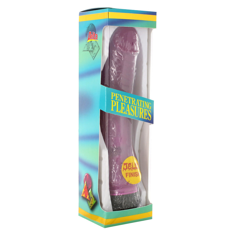 Jelly Penis 7 Inches Purple Vibrator - Barons Touch