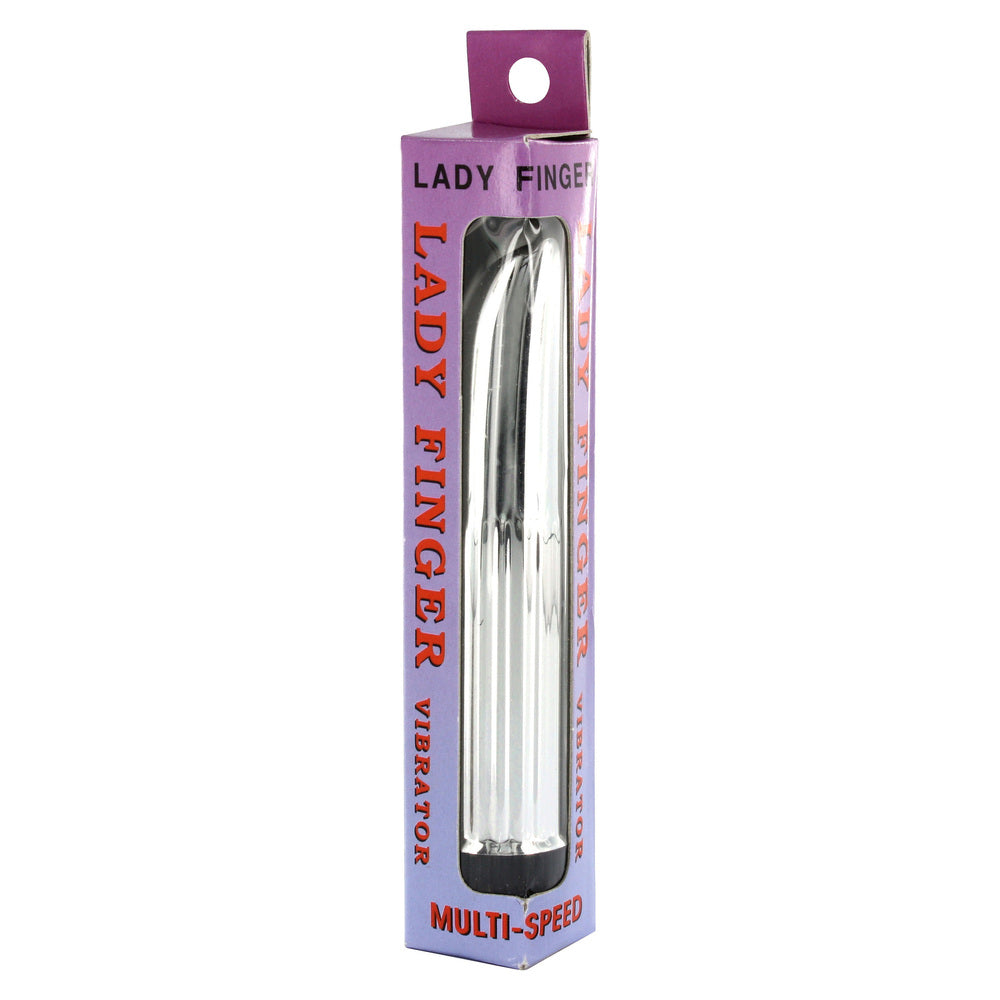 Lady Finger Mini Vibrator Silver - Barons Touch