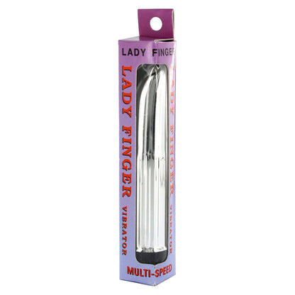 Lady Finger Mini Vibrator Silver - Barons Touch