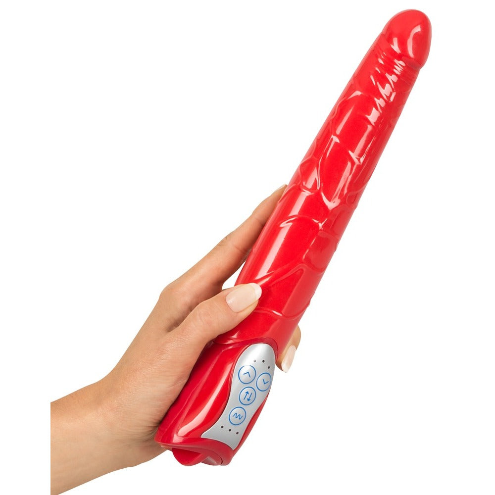 Red Push Standard Vibrator - Barons Touch