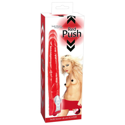 Red Push Standard Vibrator - Barons Touch