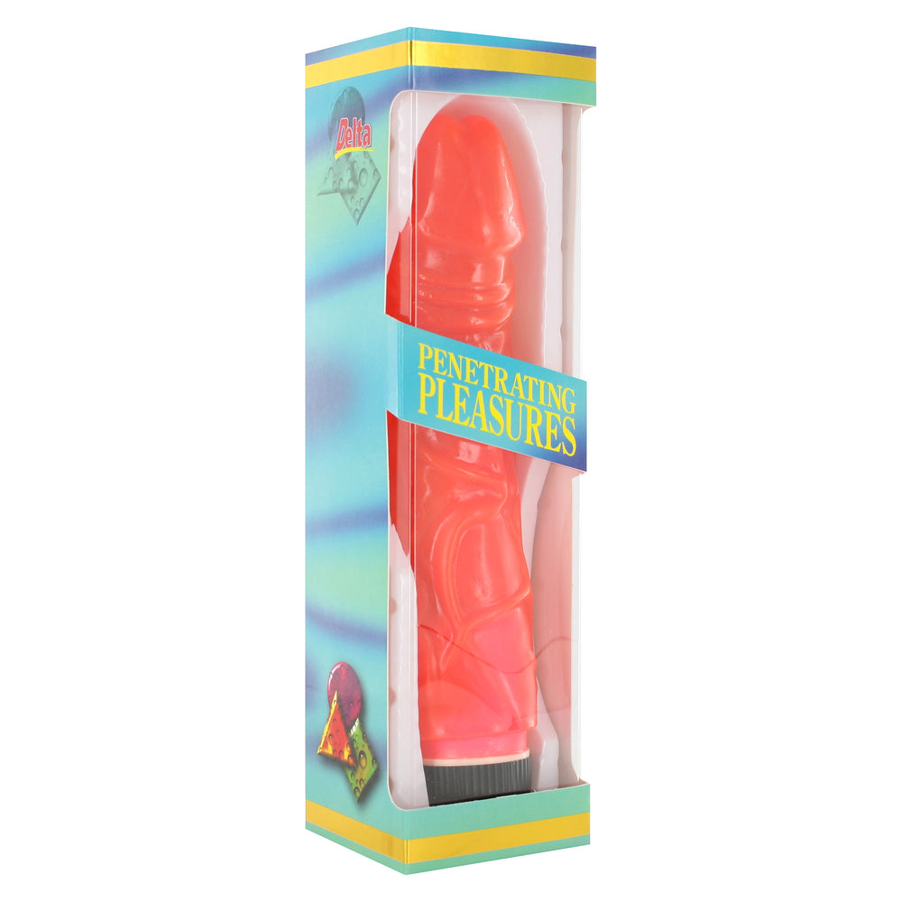 Jelly Vibrator Glitter Pink - Barons Touch