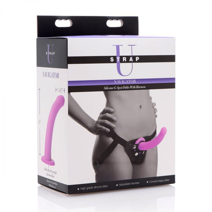 XR Navigator U Strap On G-Spot Dildo and Harness