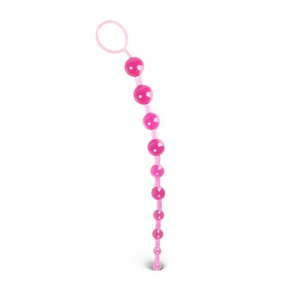 Pink Chain Of 10 Anal Beads - Barons Touch