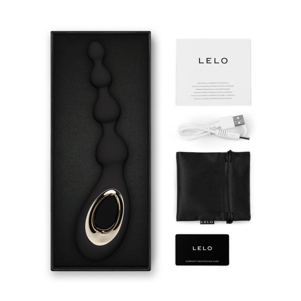 Lelo Soraya Anal Beads Massager Black - Barons Touch