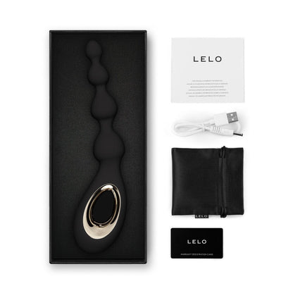 Lelo Soraya Anal Beads Massager Black - Barons Touch