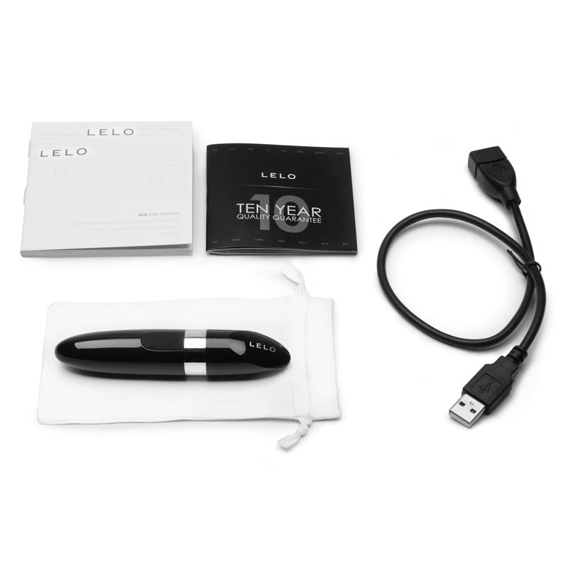 Lelo Mia 2 Lipstick Vibrator Black - Barons Touch