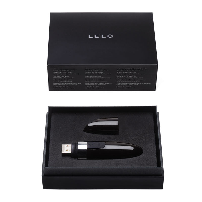 Lelo Mia 2 Lipstick Vibrator Black - Barons Touch