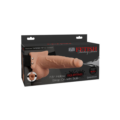 Fetish Fantasy 7.5 Inch Hollow Squirting Strap-on