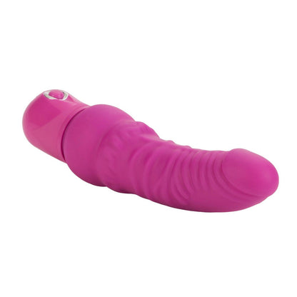 Power Stud Curvy Vibrator Waterproof Pink 6.75 Inch - Barons Touch