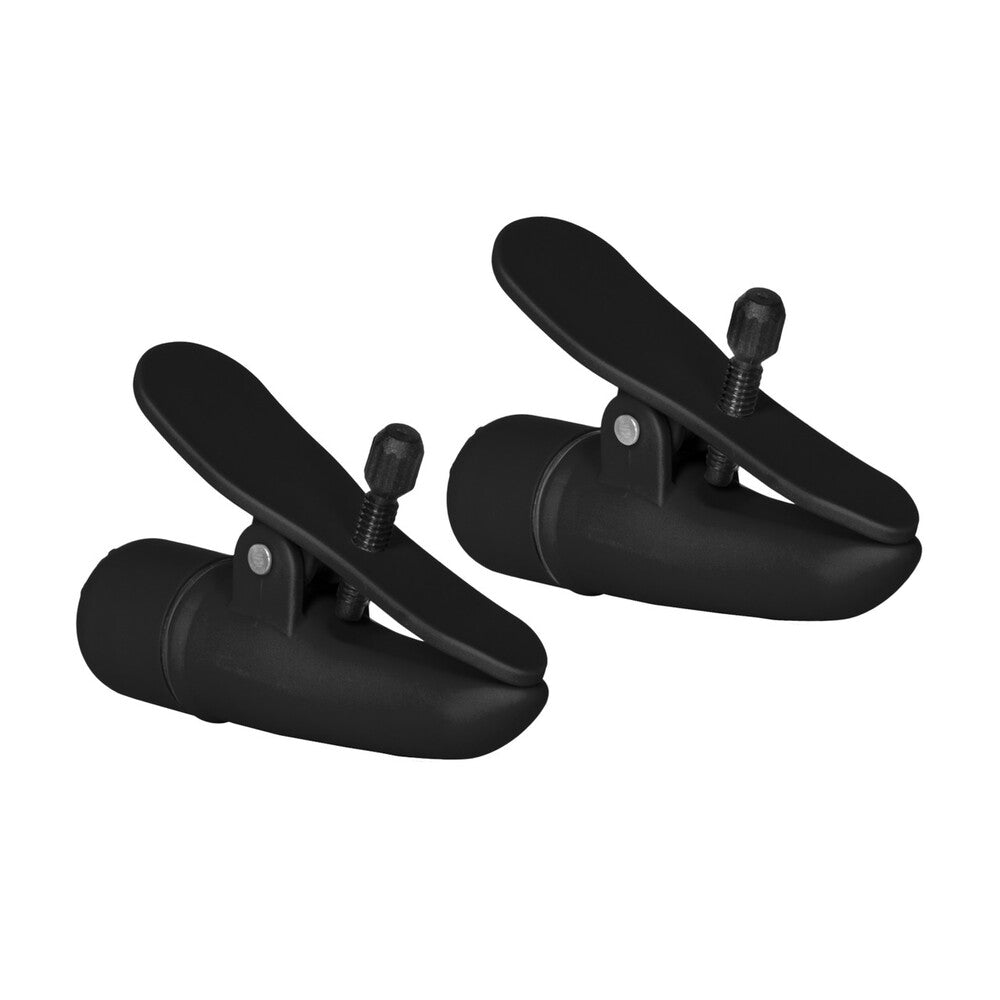 Nipplettes Vibrating Black Nipple Clamps - Barons Touch