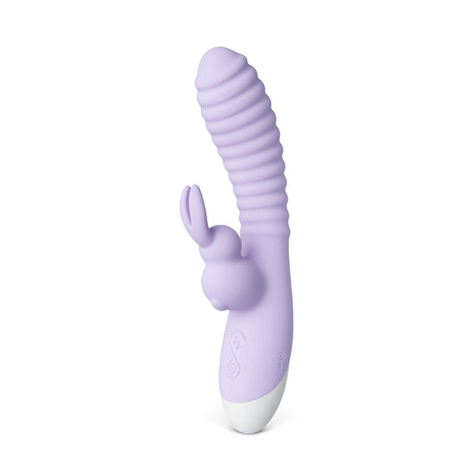 Rechargeable 12-Speed Rabbit Vibrator Purple