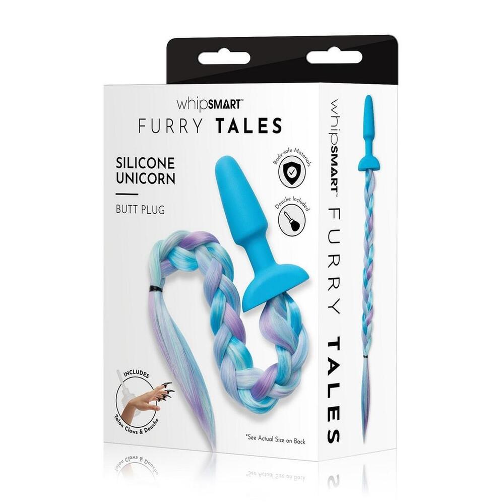 Furry Tales Silicone Unicorn Tail Butt Plug - Barons Touch