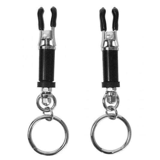 Master Series Bondage Ring Barrel Nipple Clamps - Barons Touch