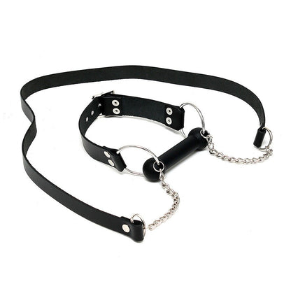 Leather Horse Bit Gag And Reins - Barons Touch