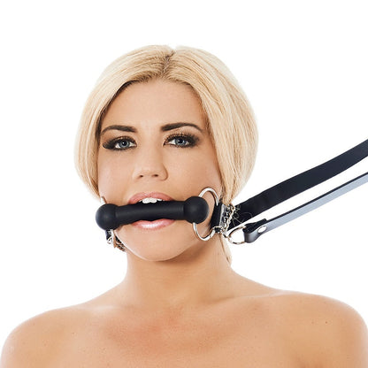 Leather Horse Bit Gag And Reins - Barons Touch